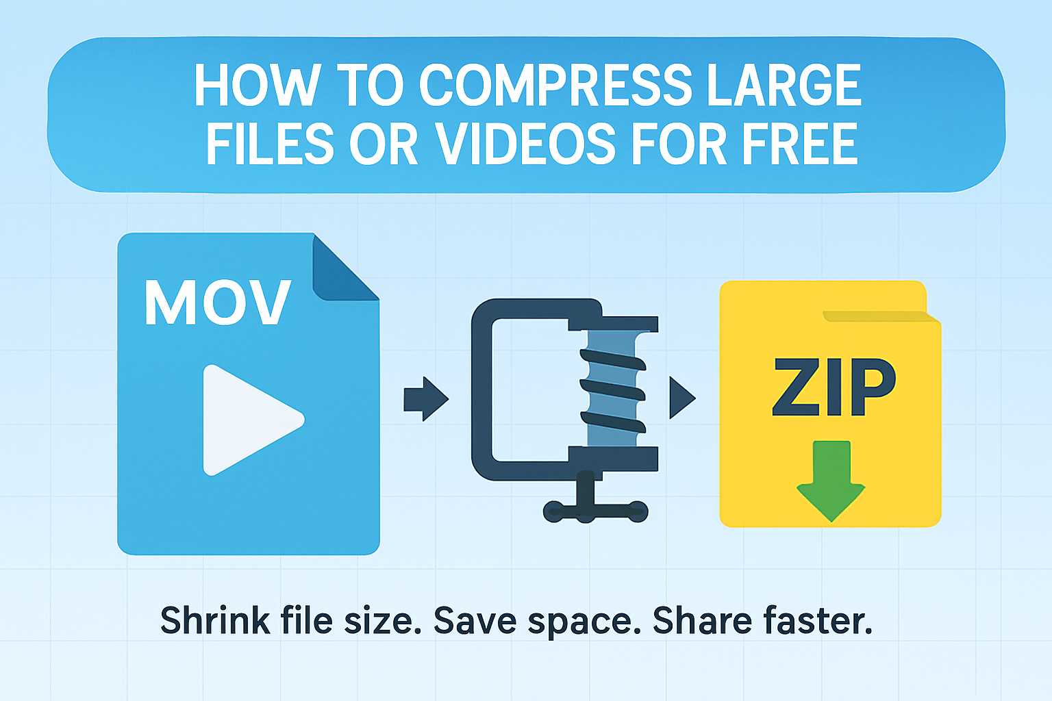 How to Compress Large Files or Videos for Free