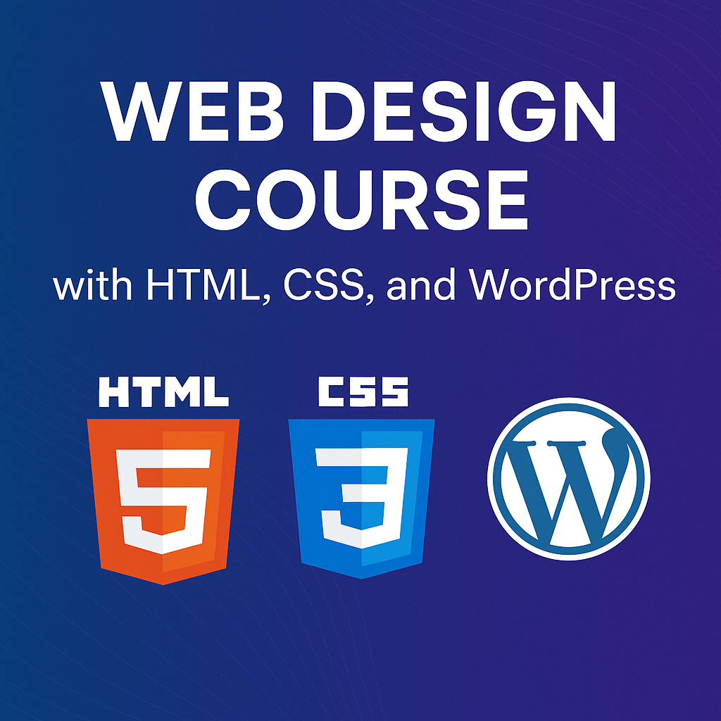 Web Design Course with HTML CSS and Wordpress