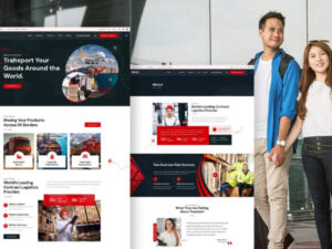 - alt="Homepage layout of Logistics Elementor Template Kit with delivery truck banner" - alt="Services page template showcasing logistics icons and clean design" - alt="Responsive mobile view of transportation website built with Elementor" - alt="Project details page with shipment tracking visuals and modern layout" - alt="Contact page template with embedded map and inquiry form"